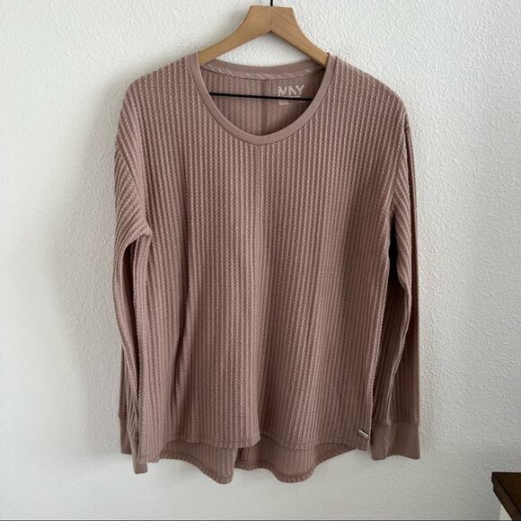 Marc New York Performance Neutral Waffle Knit Long Sleeve Large - Picture 1 of 9